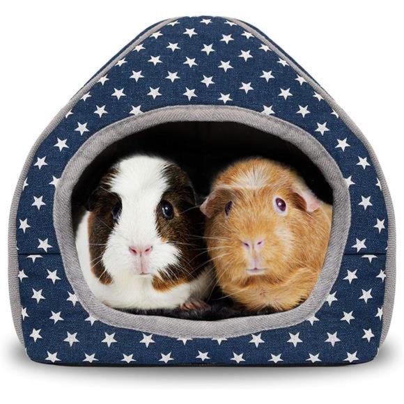 Guinea Pig House Bed Cozy Hamster Cave Large Hideout for Dwarf Rabbits Hedgehog